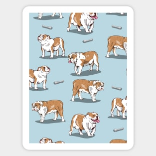 English bulldog pattern Sticker